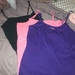 Three tank tops